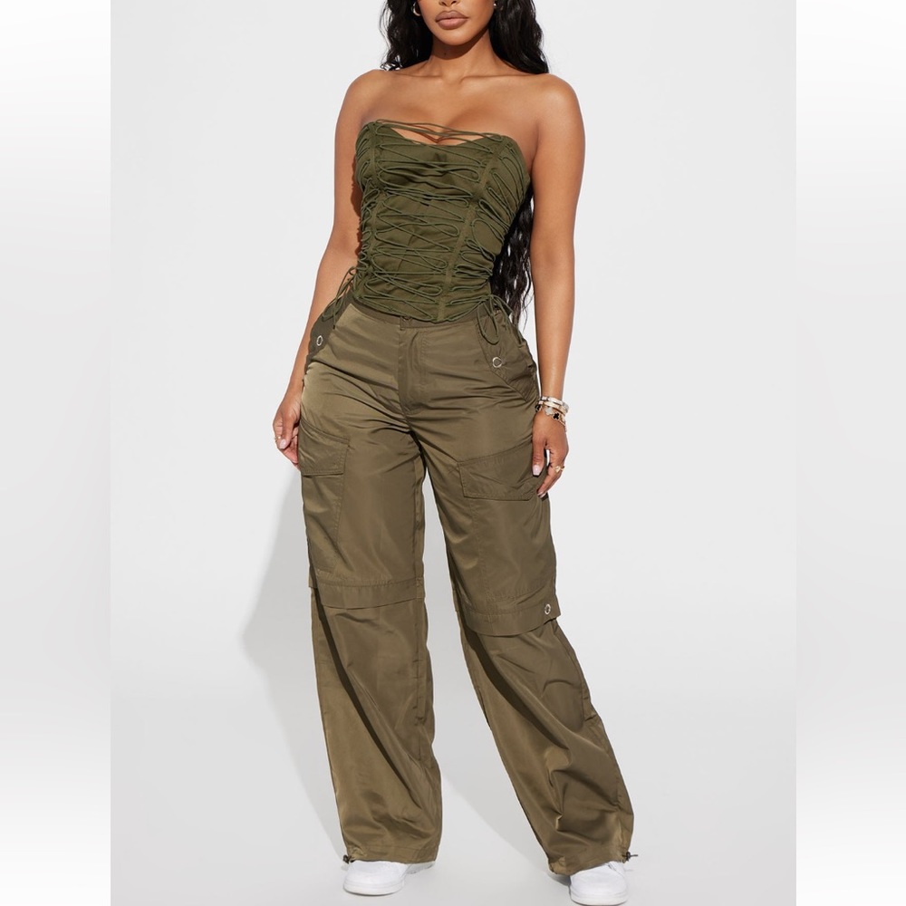 Olive jogger cargo
